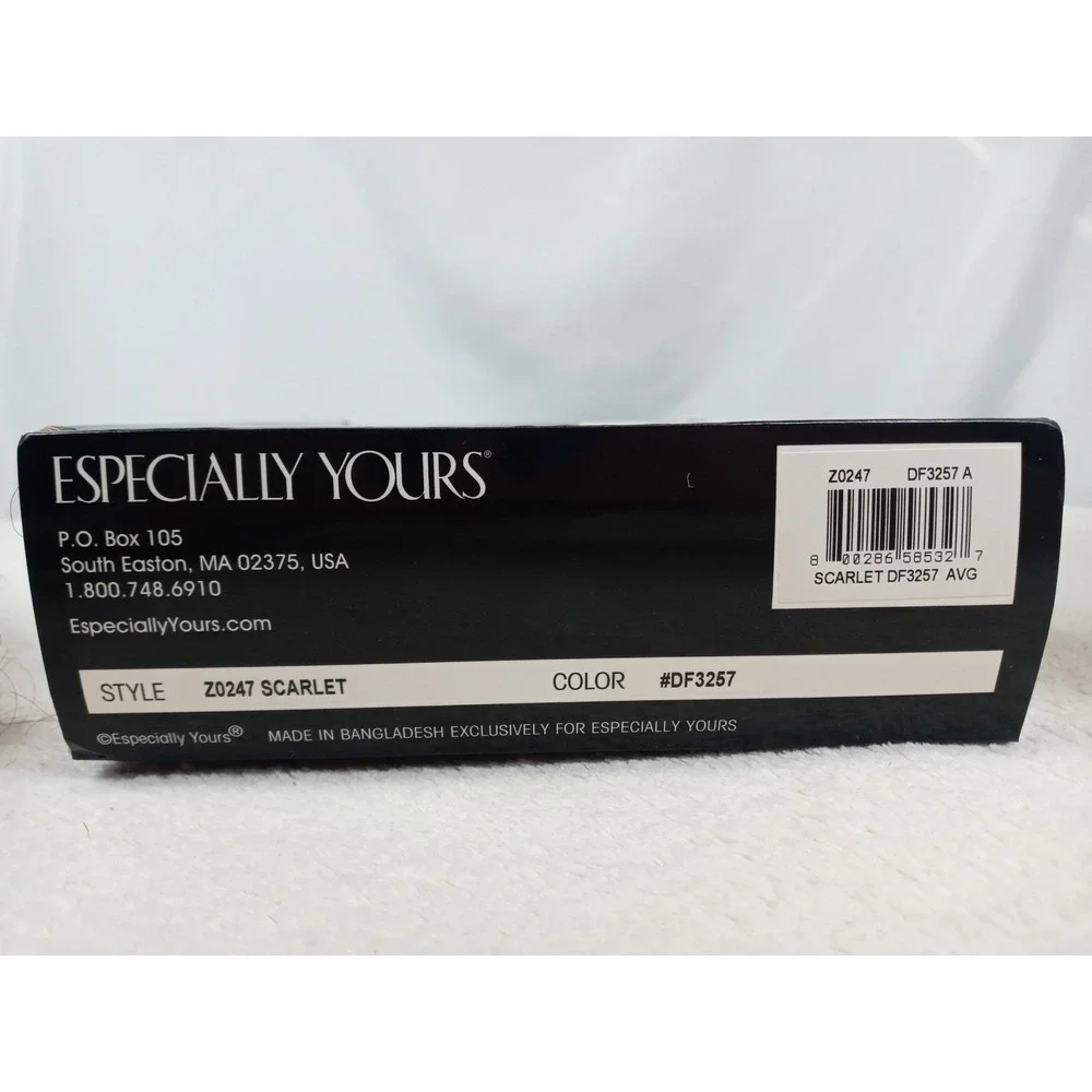 Especially Yours Wig Dark Red Curly Style Synthetic‎ Hair with Box